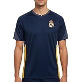 Icon Sports Men Compatible with Real Madrid Sublimation Logo Poly Soccer Jersey - White