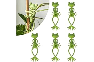 5 Pcs Green Frog Plant Stand Holder Support Planter Pot Hugger Gardening Decoration Accessories for Indoor Outdoor Small Plan