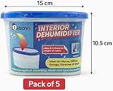 1ABOVE Dehumidifier 500ml Pack of 5 | Moisture Absorber For Damp Mould view 2