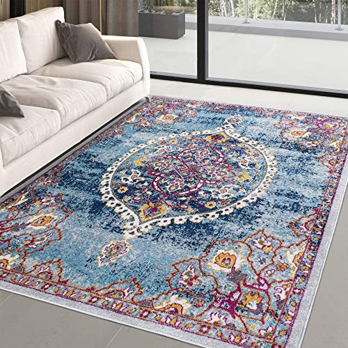 Amazon.com: Ottomanson RIX3262-5X7 Area Rug, 5'3" x 7 ...