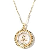 SELENICHAST 14K Gold Dainty Zodiac Necklace for Women,Gold Plated Rotatable 12 Constellation Astrology Necklaces Birthday Jewelry Gifts
