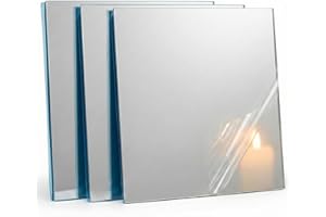 Duuzaoh 3pcs Two Way Mirror, Acrylic Mirror Wall-Mirror Acrylic 12x12 Inches
