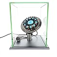 Generic Iron Man Arc Reactor 1:1 Ratio, Vibration Sensing, LED Light, USB Connection, with Display Case. for Collections, Toy Gift
