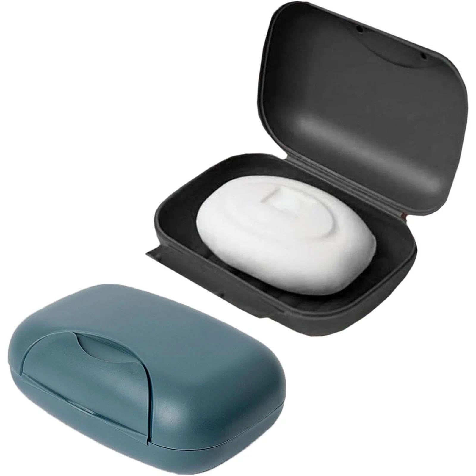 Aczyqws 2Pcs Travel Soap Case Soap Bar Travel Soap Dish with Lid Waterproof Leakproof Soap Box Container Holder Closable Soap Holder Portable Soap Dish Travel for Shower Travel