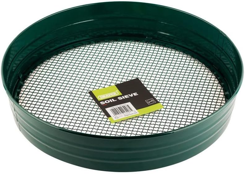 Draper Garden Sieve for Soil and Stones | Heavy Duty Metal Soil Sieve 36 5mm