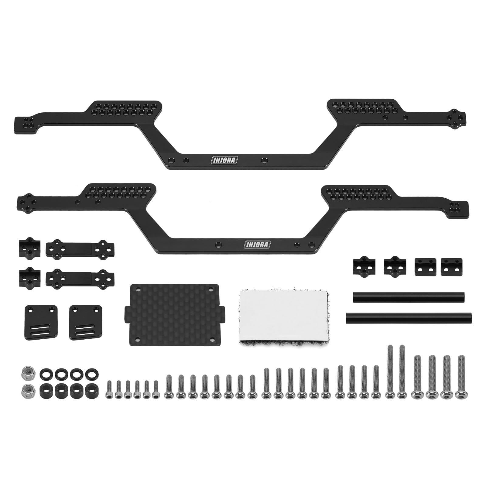 INJORA 45g LCG Aluminum Universal Chassis Frame Kit for 1/18 RC Crawler TRX4M Upgrade