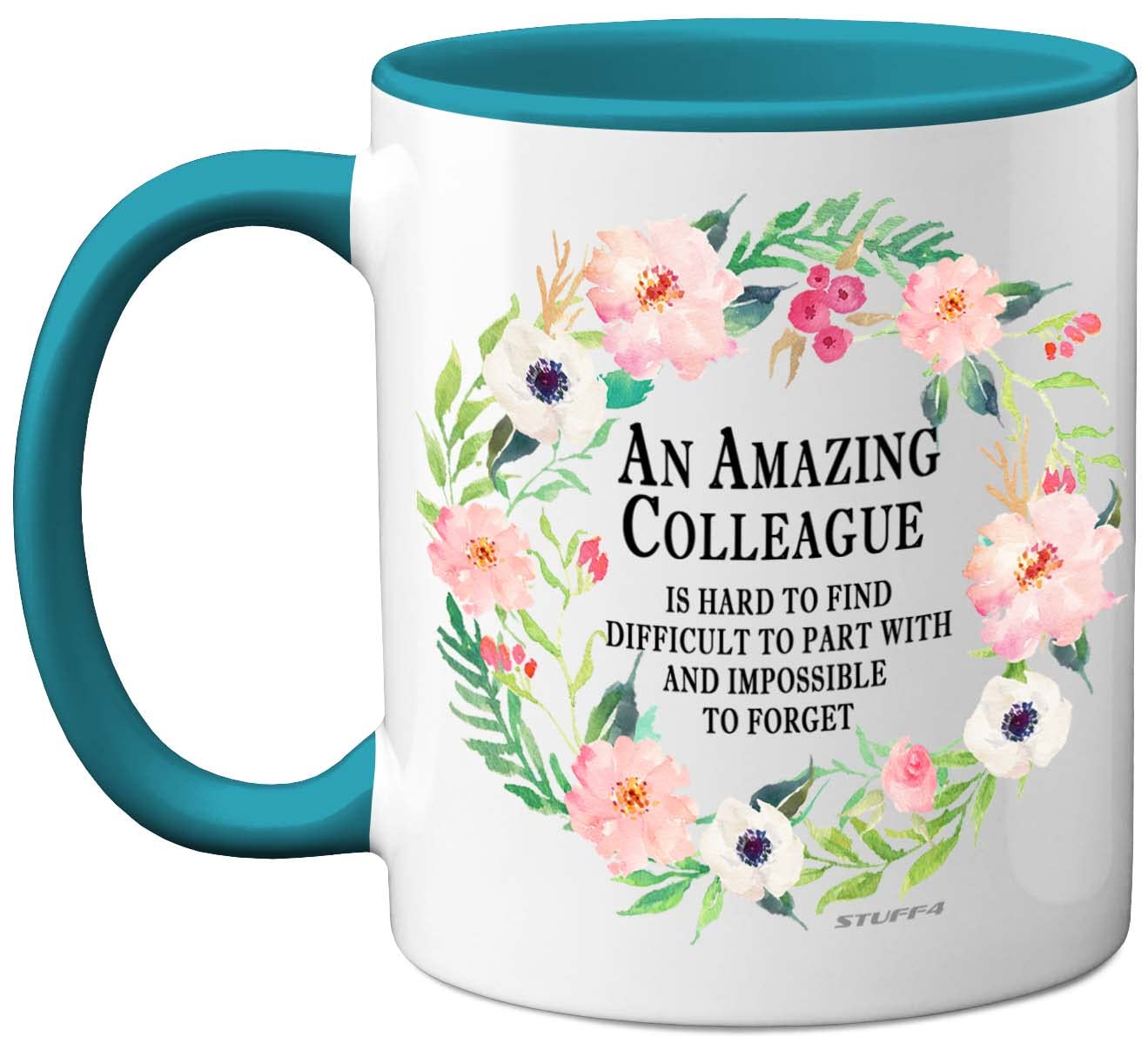 Stuff4 Retirement Gifts for Women, Leaving Gifts for Colleagues Women, Retirement Gift Ideas Men or Sorry Your Leaving Gifts, 11oz Ceramic Dishwasher Safe Light Blue Mugs