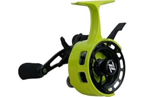 Ice Fishing Reel 3.2:1 Gear Ratio Inline Design with 3+1 Bearings Magnetic Drop System Two-Way Free-Spool Lever ABS Metal Bod