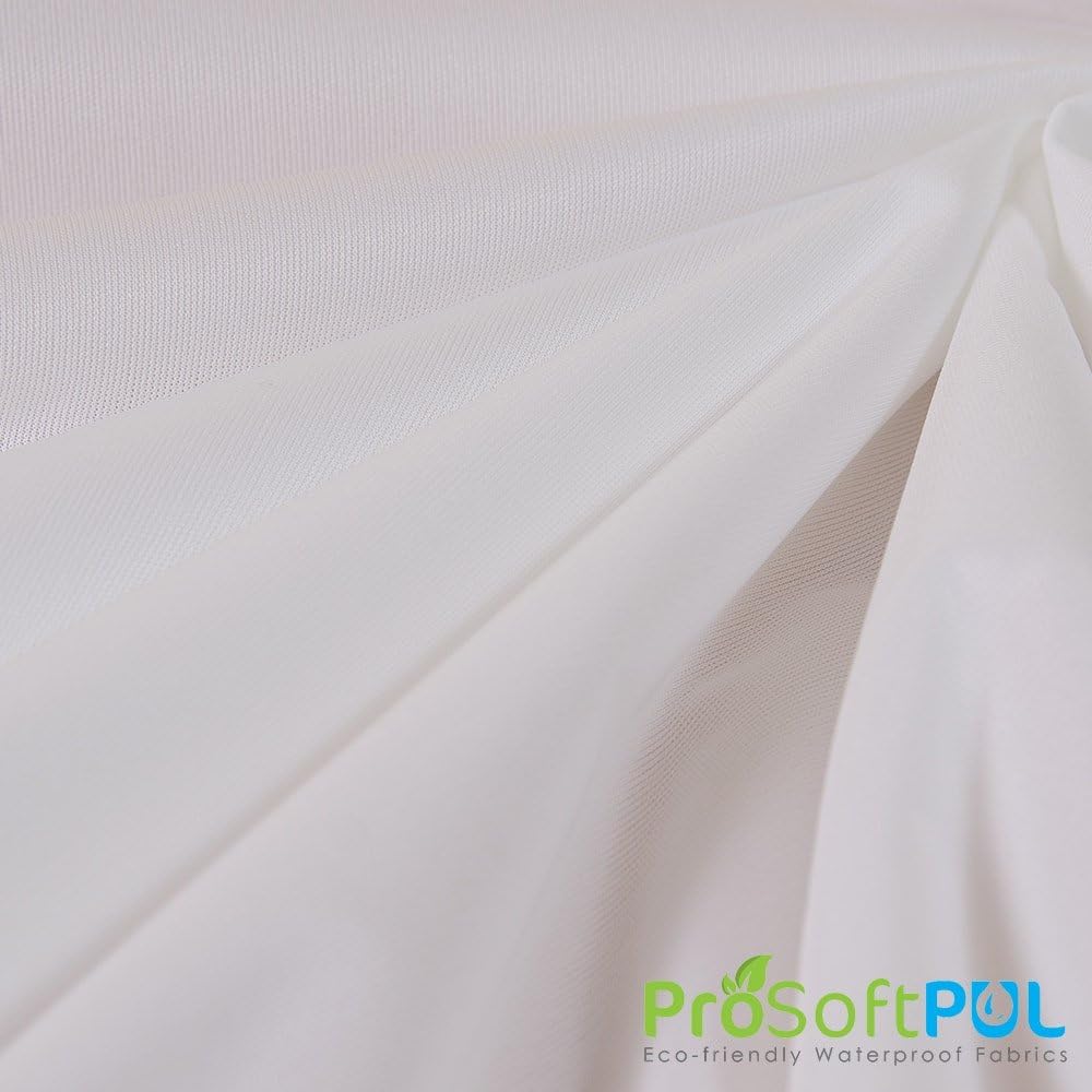 ProSoft Waterproof 1 mil PUL Fabric (Made in USA, White, Sold by The Yard)