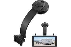 AUTO-VOX X8 Bracket Bendable Suction Cup Mount for Backup Camera, 360° Flexible Adjust Monitor,Strong Hold,1 Min Easy Install - Fits Solar 3A Plus / S4B / Solar5 / WF1 Screen