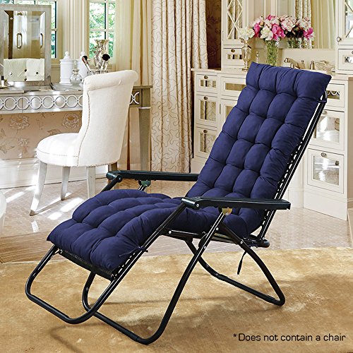 Hootech Chaise Lounge Cushion Patio Chair Cushions Outdoor Mattress 60 Inch for Garden Sun Loung ...
