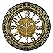 Retro Wall Clock Foxtop 12 Inch Silent Wall Clocks European-style Vintage Retro Antique Royal Style Resin Wall Clock, Creative Home Living Room Boutique Antique Hotel Mute Wall Clock (Gold)