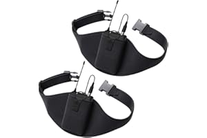 IRASPIN 2 Pack Mic Belt - Microphone Belt with Innovative Rubber Band Lock - Improved Adjustability Comfortability Durability for Fitness Instructors, Fitness Class,Public Speaking,Theatre