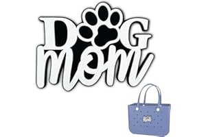 TOYORK Bag Charms for Bogg Bag Accessories,Decoration Charm for Bog Bag Original Models Rubber Beach Tote (DOGMOM)