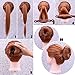 QY 2Pack The First And Latest Brown Color Resin Magic Donut Twister Ponytail Bun Maker, Big Size and Small Size