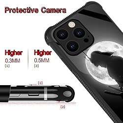 TnXee Compatible with iPhone 14 Case,Moon Samurai