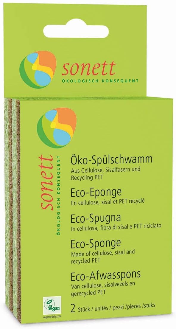 Sonett Natural Compostable Dishwashing Sponges