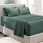 Hearth & Harbor Bed Sheets, Luxury Soft 6 Piece Bed Sheet Set Extra Deep Pocket Fitted Sheets Fits Mattress up to 21", Double Brushed Bedding Sheets & Pillowcases,