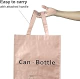 BOMEI PACK 3 Pack Recycling Bags Pink Grey Green with Handles 42 Gal Waterproof view 5