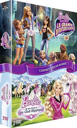 Coffret 2 Films Barbie Et Ses Soeurs : Au Club Hippique + La Grande Aventure Des Chiots