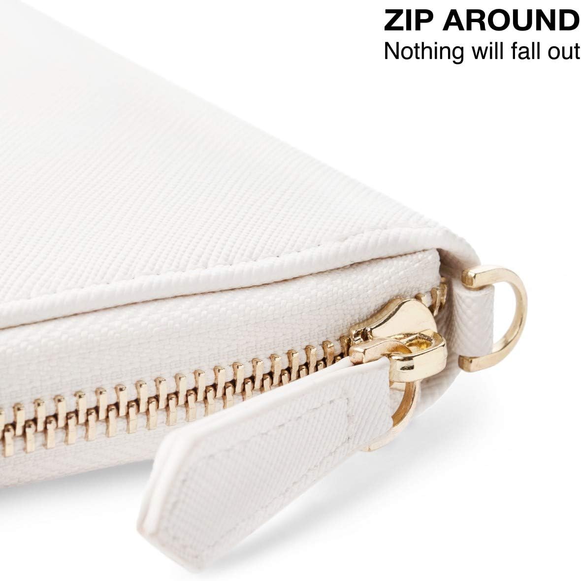  | Travel Document Organizer - RFID Passport Wallet Case Family Holder Id Wristlet (White) | Passport Wallets