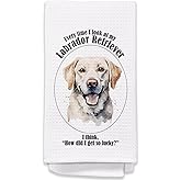 Yomisex Labrador Retriever Gifts Kitchen & Bath Towels, Yellow Labrador Retriever Dish & Hand Towels, 16x24 Inches
