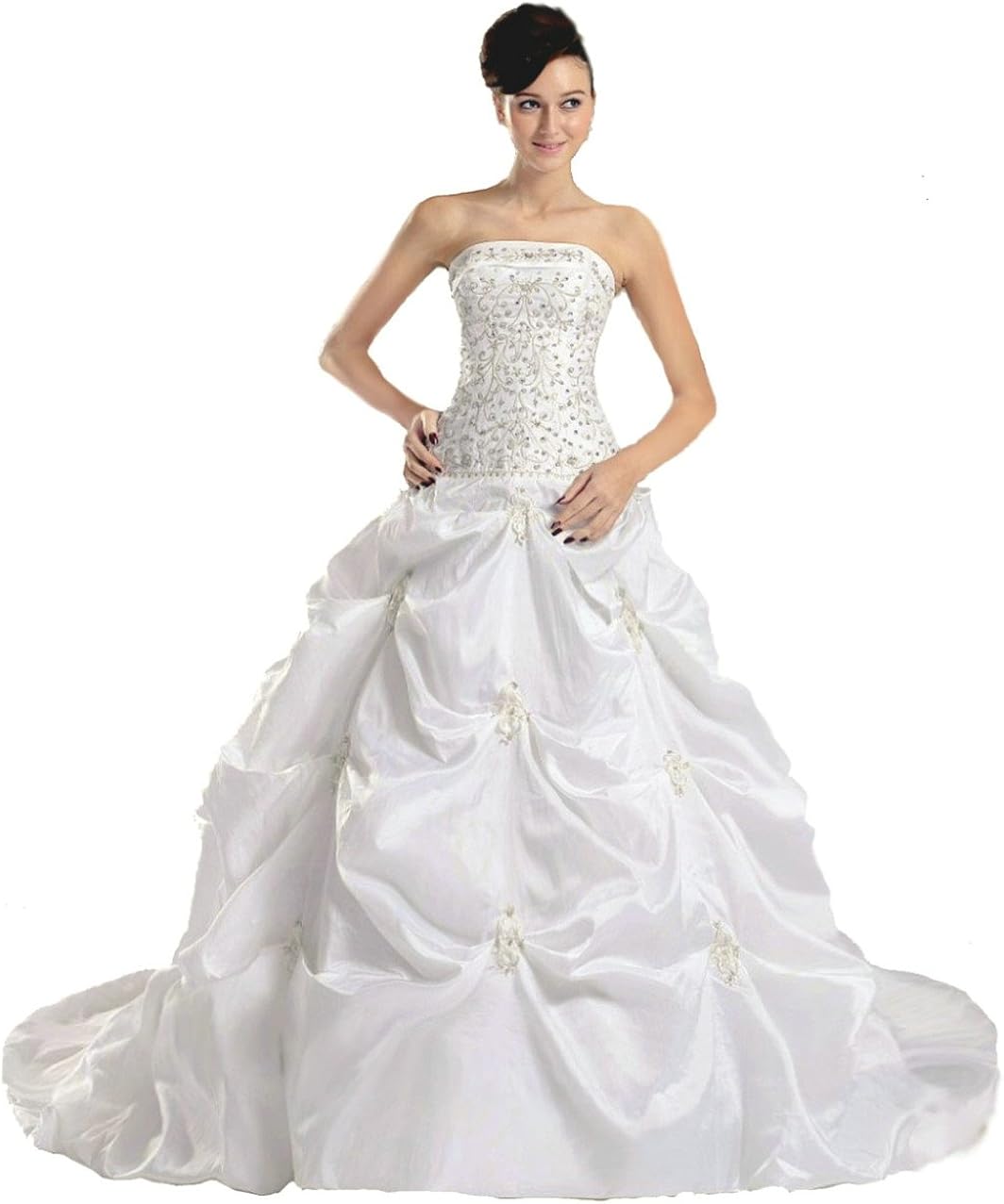 taffeta bridesmaid dress