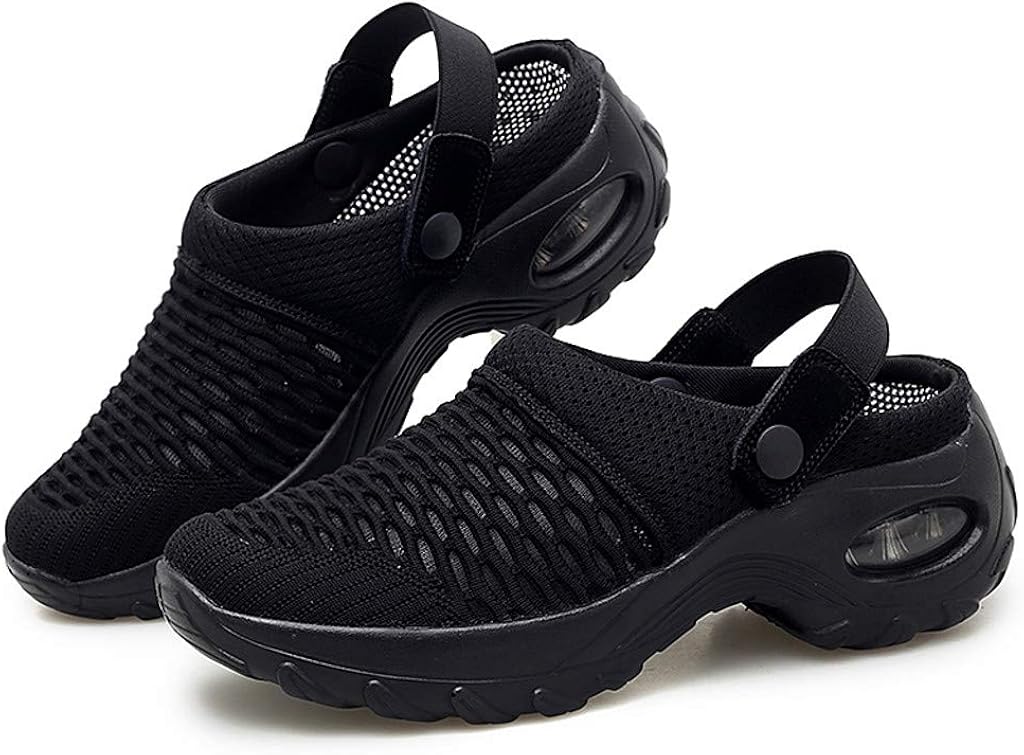 Women's Mesh Slingback Wedge Trainers, Outdoor Sports Running Shoes