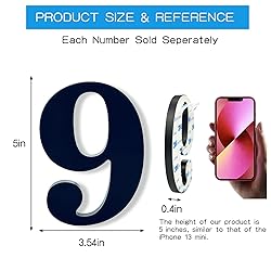 Hvatry 5'' House Numbers for Outside - Modern