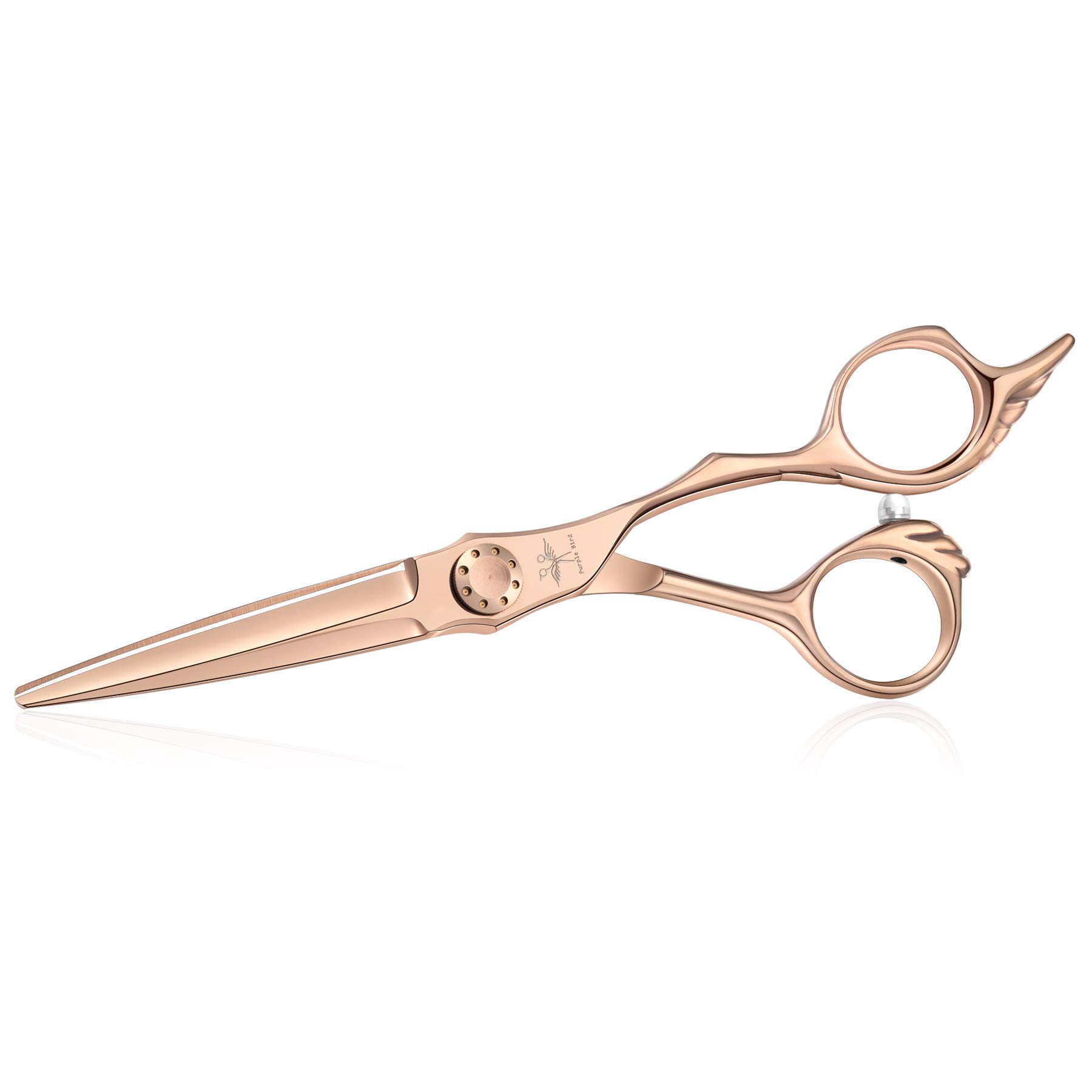 6 Inch Hair Cutting Scissors Professional Salon Barber Shears Trimming Hairdressing Haircut Scissors for Man, Women, Adults Japanese Stainless Steel Wing-Shaped Engraving Handle Bronze