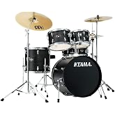 Tama Imperialstar Complete Drum Set - 5-piece - 20" Kick - Black Oak Wrap