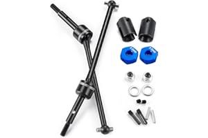 WEFEINO 2PCS/Set Steel Rear Drive Shaft CVD Upgrade Parts for Tra-xxas 1/10 Slash 2WD RC Car