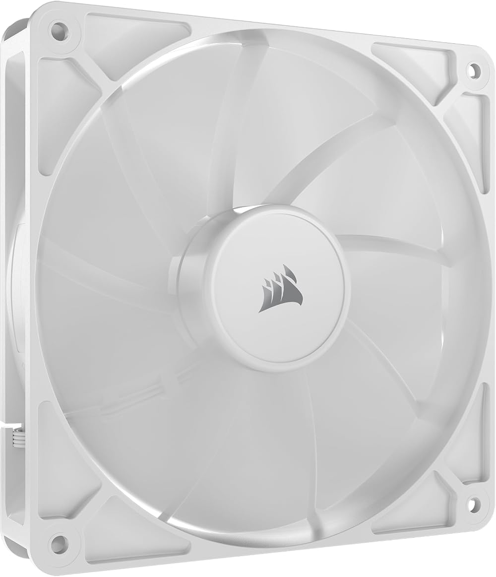 Corsair RS140 140mm PWM Fan Daisy-Chain Low-Noise Magnetic Dome Bearing White