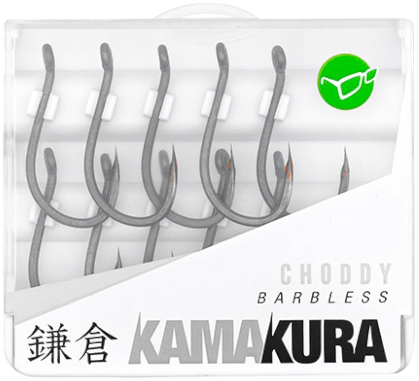 Korda Kamakura Choddy Hooks | Barbless Size 4 | Ultra-Sharp, Pre-Tied Carp Fishing Hooks for Stiff Rigs and Pop-Up Presentations
