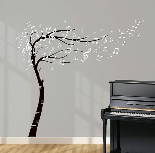Designdivil El Barrido Musical Dd026 Notas Arbol Personalizable