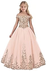 Tulle Flower Girl Dress for Wedding Sparkly
