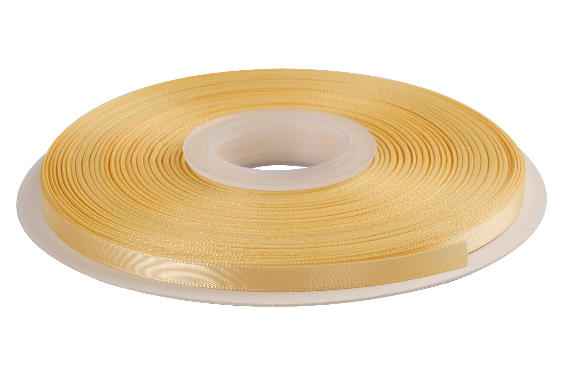 AVANAVA 6mm Wide Double Face Satin Ribbon - 45 Meters (614-Chamois)