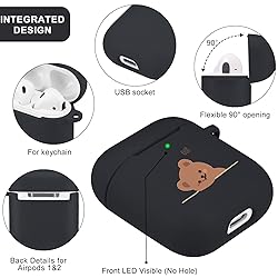 Brown Bear Case for Airpods 2 & 1 with