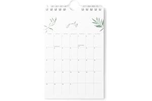 Mini Calendar 2024-2025 - Vertical 6x9 2024 Wall Calendar Runs Until December 2025 - Easy Planning with the Small Aesthetic Desk Calendar 2024-2025 Monthly - Karto - Greenery