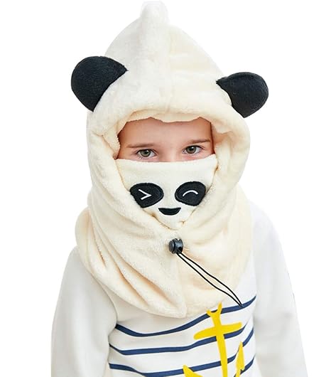 Yuanmy Bonnet Cache Cou Enfant Cagoule Bebe Garcon Fille Cache Oreilles Capuche Animaux Hiver 1 12 Ans Vetements Casquettes Bonnets Et Chapeaux Vetements Accessoires