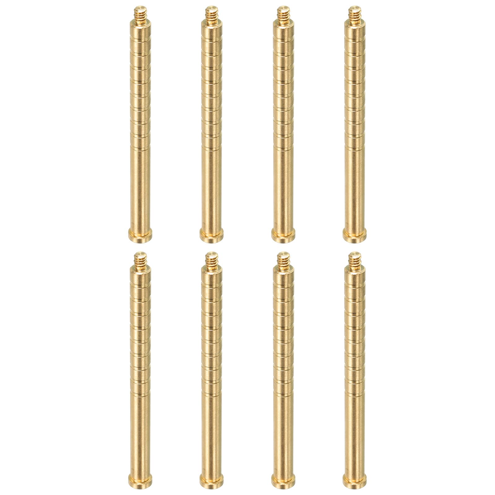 PATIKIL 250 Grain Archery Arrow Brass Insert, 8 Packs Insert Screw Copper Brass Arrow for .244/6.2mm Carbon Arrows