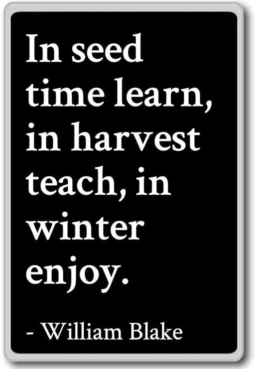 En tiempo de aprender, enseñar en la cosecha de semillas, en WINT ...