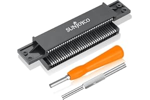 SUNJOYCO NES Cartridge Slot, 72 Pin NES Connector with 3.8mm 4.5mm Screwdriver Bit for Nintendo Console NES 8 Bit System