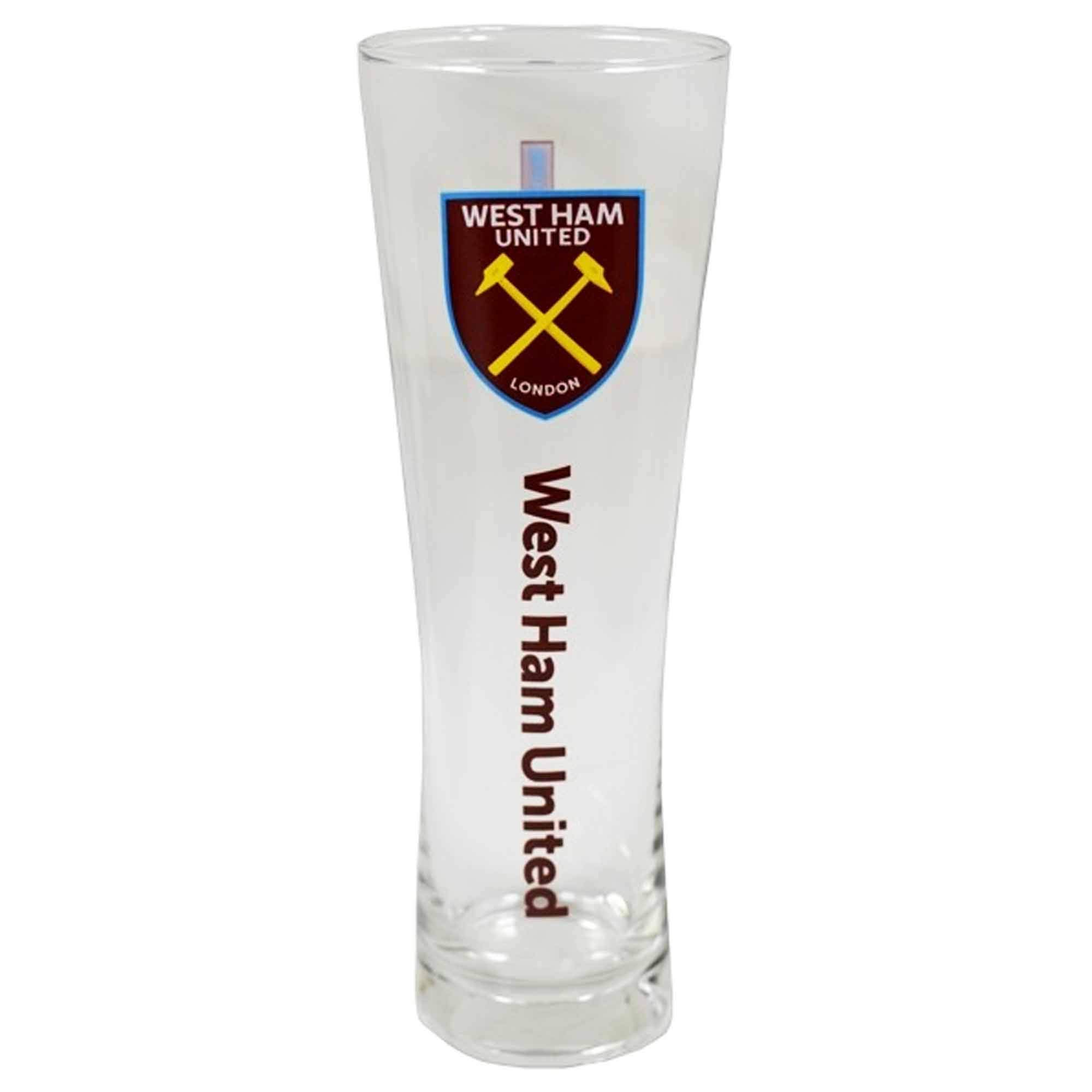 West Ham United Official Football Crest Tall Pint Glass