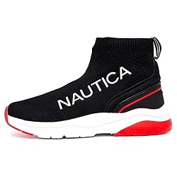 Nautica Kids Youth High-Top Sock Slip-On Tennis