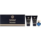 Versace Dylan Blue 3 Piece Mini Gift Set For Women | EDP Splash, Body Lotion &amp; Shower Gel, travel size, designer perfume sampler, luxury beauty gift for women