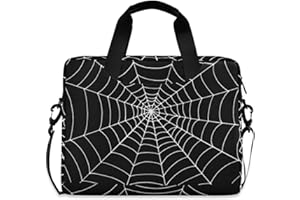 Goth Spider Web Laptop Case 15.6 inch Computer Bag Waterproof Laptop Briefcase Laptop Bag for Women & Men