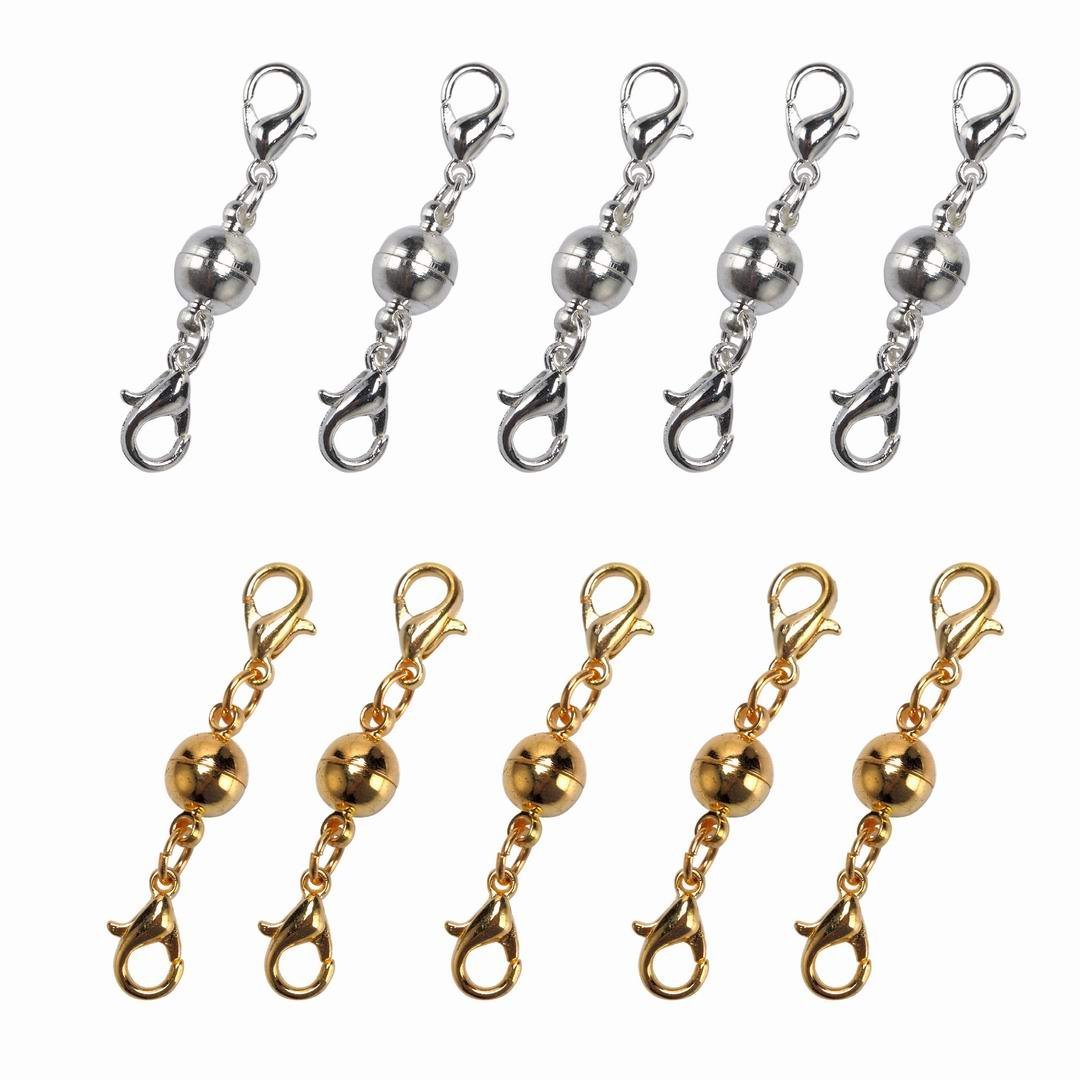 10 Pack Lobster Clasps for Jewelry Necklace Bracelet With Ball