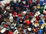 Authentic Lego Minifigure Parts Helmet Hair Hats (15 Lego Parts)