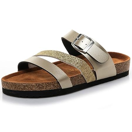 AWSAYS 2019 Paar LäSsige Korkhausschuhe Strandschuhe